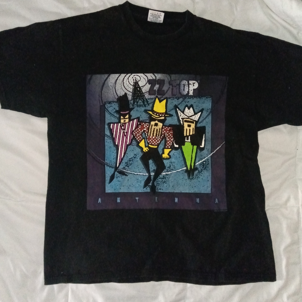 Vintage ZZ Top Graphic T-Shirt - Black XL